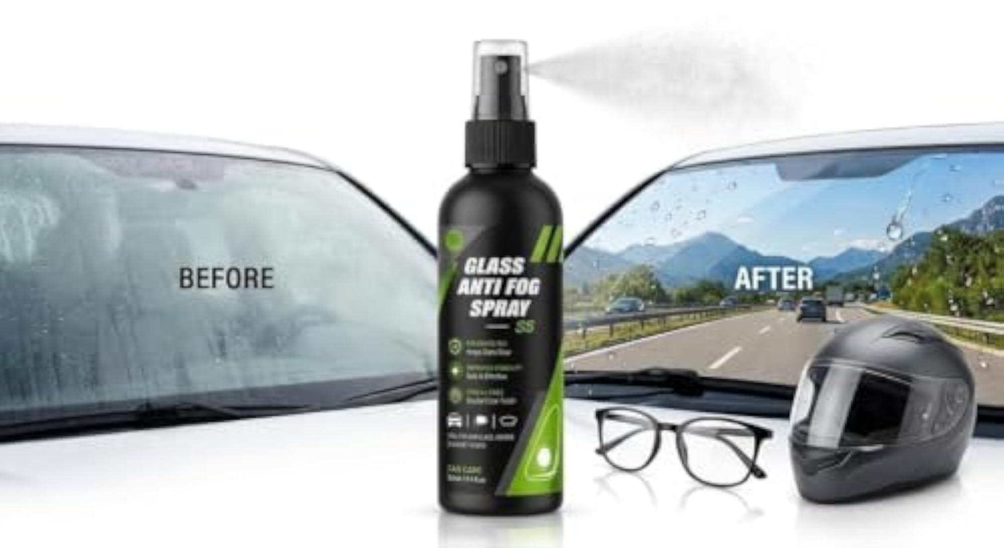 Glass Anti Fog Spray S5 for Car Windshield