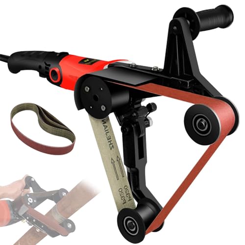 Pipe Tube Polisher Sander, 800W Belt Sander, 6-Speed (500-10000RPM), for Steel, Plastic, Aluminium, Iron