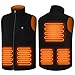 Produktbild TOUVE Beheizbare Weste Heizweste Herren Damen, Polarfleece-Heizjacke Beheizte Weste Prämie Beheizbare Jacke Elektrische, 5 Zonen Heizung 3 Temperaturregler (Ohne Powerbank)
