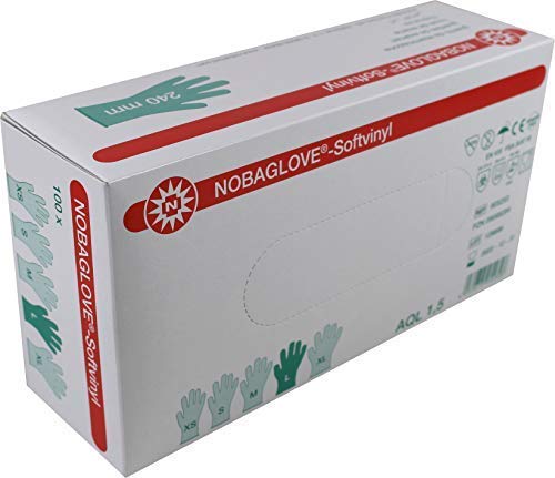 Pieza 100 Guantes Desechables Nobaglove Vinilo Suave Sin Polvo