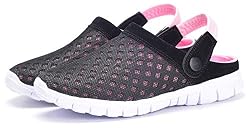 Zuecos Hombres Mujer Zapatillas de Playa Respirable de Jardin Interior Exterior Antideslizante Cómodos Sandalias Zapatos Verano,Color-9,36 EU