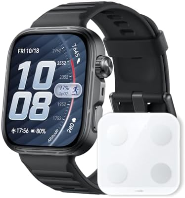 （17:00時点） 【体組成計セット】HUAWEI WATCH FIT 5 Pro スマートウォッチ 薄型軽量 ゴルフ機能 1.92インチ大画面 3000nits高輝度 ワークアウト サファイアガラス GPS内蔵 転倒検知 心電図 健康管理 10日間ロングバッテリー フリーダイビング iOS/アンドロイド対応 ブラック