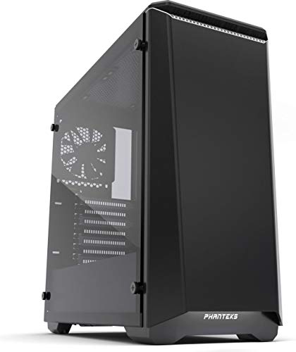 Phanteks PH-EC416PTG_BW Eclipse P400 Steel ATX Mid Tower Case Black/White, Tempered Glass Edition Cases