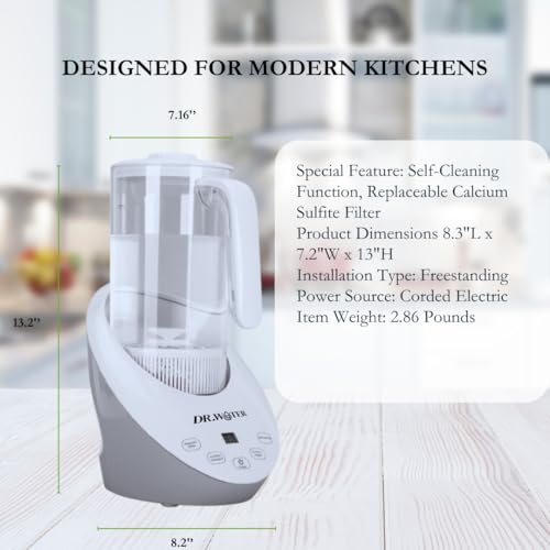 HydroPitcher | 68 Oz Hydrogen Water Pitcher - BPA Free Rich Hydrogen Water Generator - Electrolysis Jug with SPE/PEM Technology Hydrogen Water Machine | Chlorine Free Large Bottle - Image 5