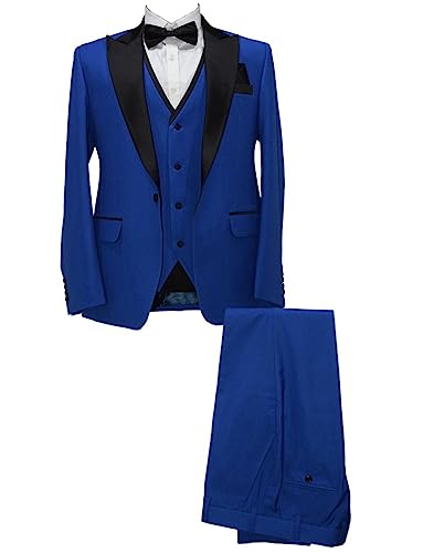 Costume homme 3 pièces gilet col en V pour masquer les plis en bal