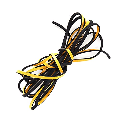 TYCIONG Cinta Aislante de Espuma, Tira Selladora de Espuma EVA con Respaldo sin Desgomado, para Puertas, Ventanas, Muebles, Gabinetes Eléctricos Insonorizados