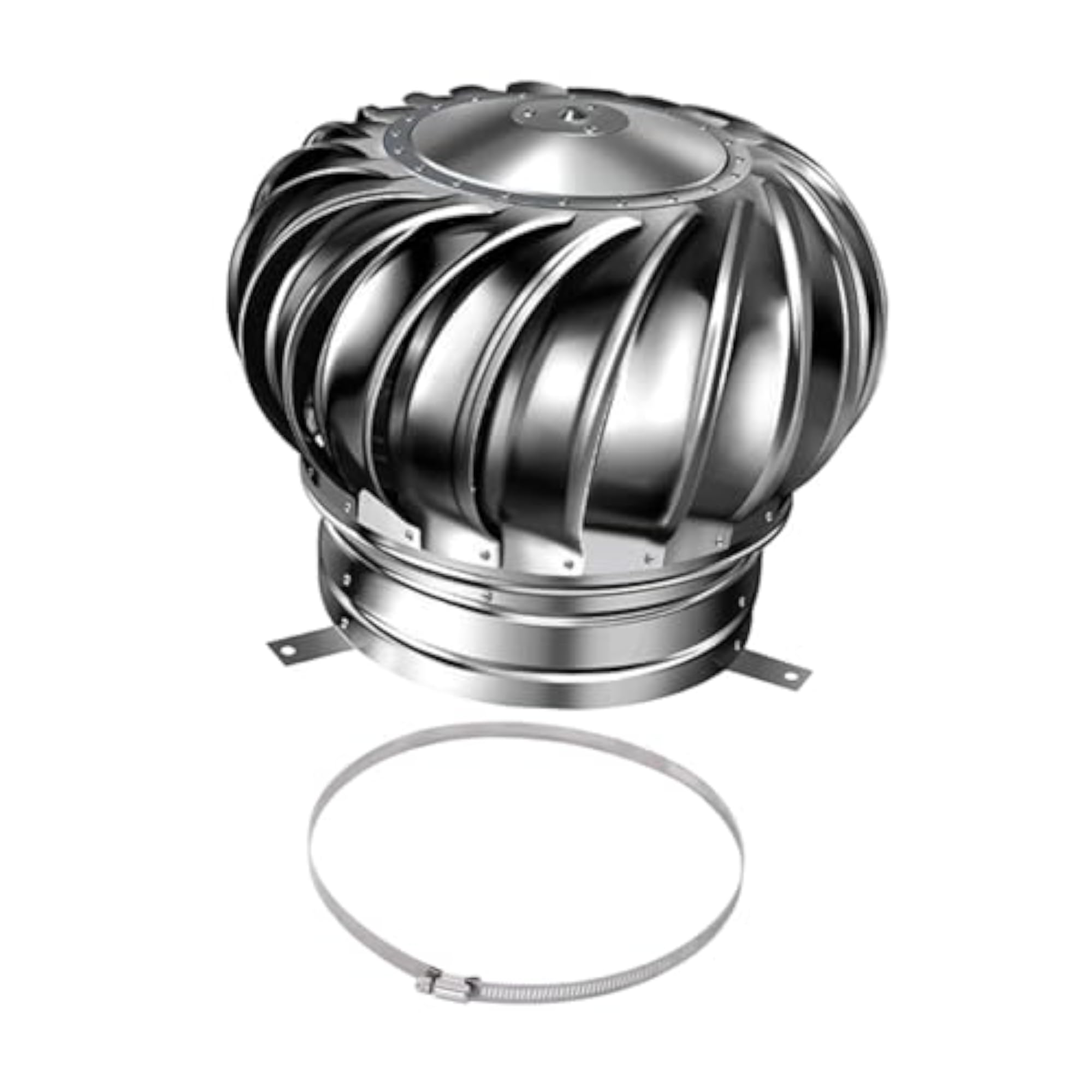 Weatherproof Roof Ventilator with Wind Turbines Style A