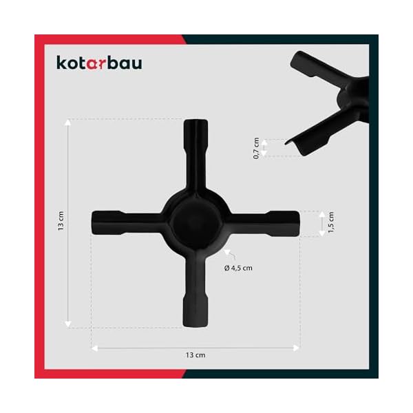 KOTARBAU® 4er Set Gasherdkreuz emailliert 130x130 mm Blech Gasherdaufsatz Topfträger für Gaskochfelder Gasherd Aufsatz Campingkocher Aufsatz Zubehör Gaskocher – Bild 4