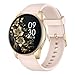 AcclaFit Smartwatch Damen Herren, 1.38 Zoll HD-Display Smart Watch mit Bluetooth Anrufe, Fitness Tracker mit Herzfrequenz SpO2 Schlafmonitor Schrittzähler, IP68 Wasserdicht Fitnessuhr für iOS Pink
