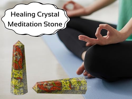 Image of Crystal Heaven Certified Dragon Bloodstone Crystal Tower Obelisk Point For Chakra, Healing And Balancing - Aaa Grade Original Certified Gemstone Agate For Reiki Meditation Yoga Spiritual (3-4 Inches)