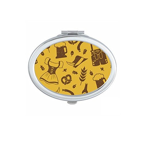 Miroir de poche portable Allemagne Berlin mignon et compact