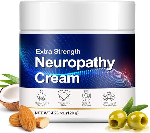 AUIWQWFI Neuropathy Cream Soothing Massage Cream with Arnica & Menthol Non-Greasy Hydrating Formula for Feet Hands Legs and Toes - 4.23 OZ Value Pack