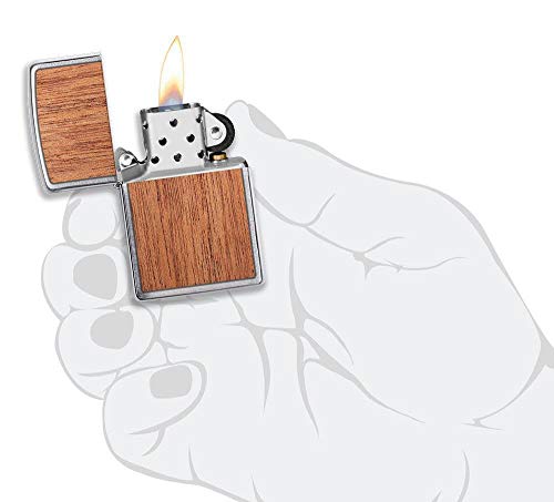 Encendedor Zippo Woodchuck Mahogany de Bolsillo miniatura 5
