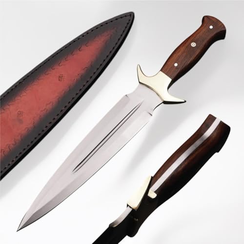 H & H BLADES Handmade D2 Steel Dagger Knife with Sheath | 15