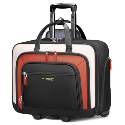 Ytonet Rolling Briefcase with Lock