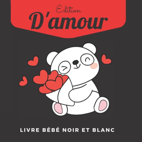 Livre Bébé Noir Et Blanc Édition D'amour: Activité Pour Les Nouveau-Nés | Activité Saint Valentin Pâ€¦ – Vignette