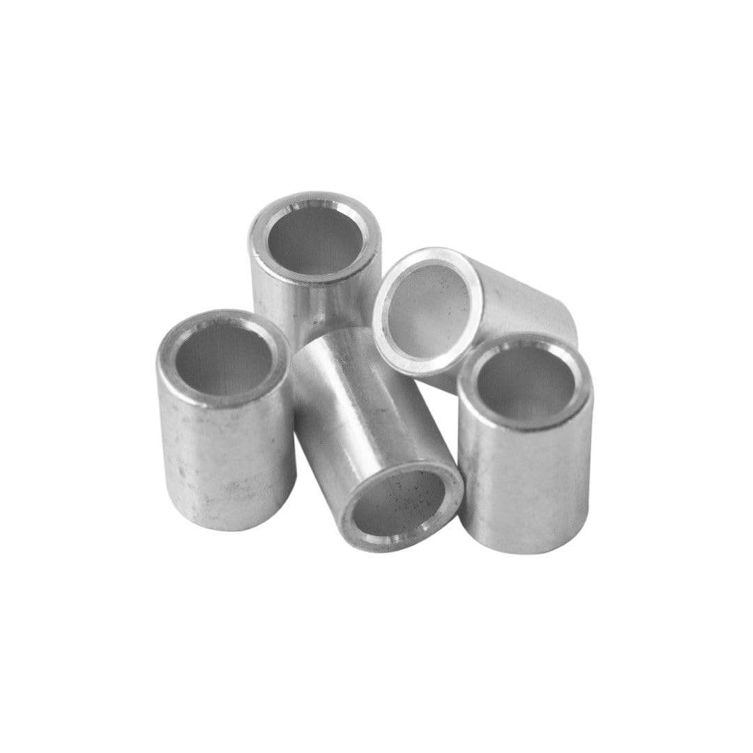Aluminum Spacer 7/16" OD x 5/16" ID x Choose Your Length, Round Spacer Unthreaded Standoff Bushing Plain Finish, Fits Screws Bolts 5/16" or M8 by Metal Spacers Online (5/8" Length, 50 Pack)