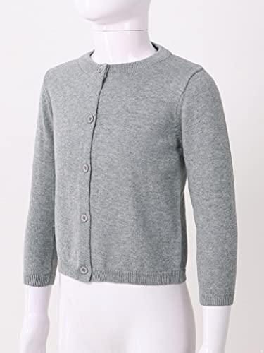 Sholeno Kids Girls Knit Long Sleeve Bolero Cardigan Button Down Stretch Sweater Daily Casual Shawl4