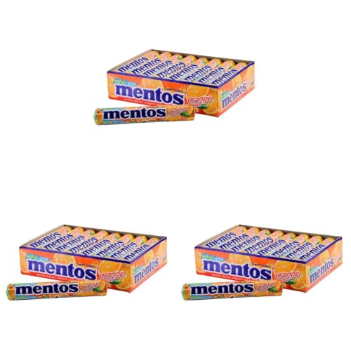 Image of Mentos, Orange Flavour, Chewy Candy Stick Pack, 655.2 g - Pack of 54