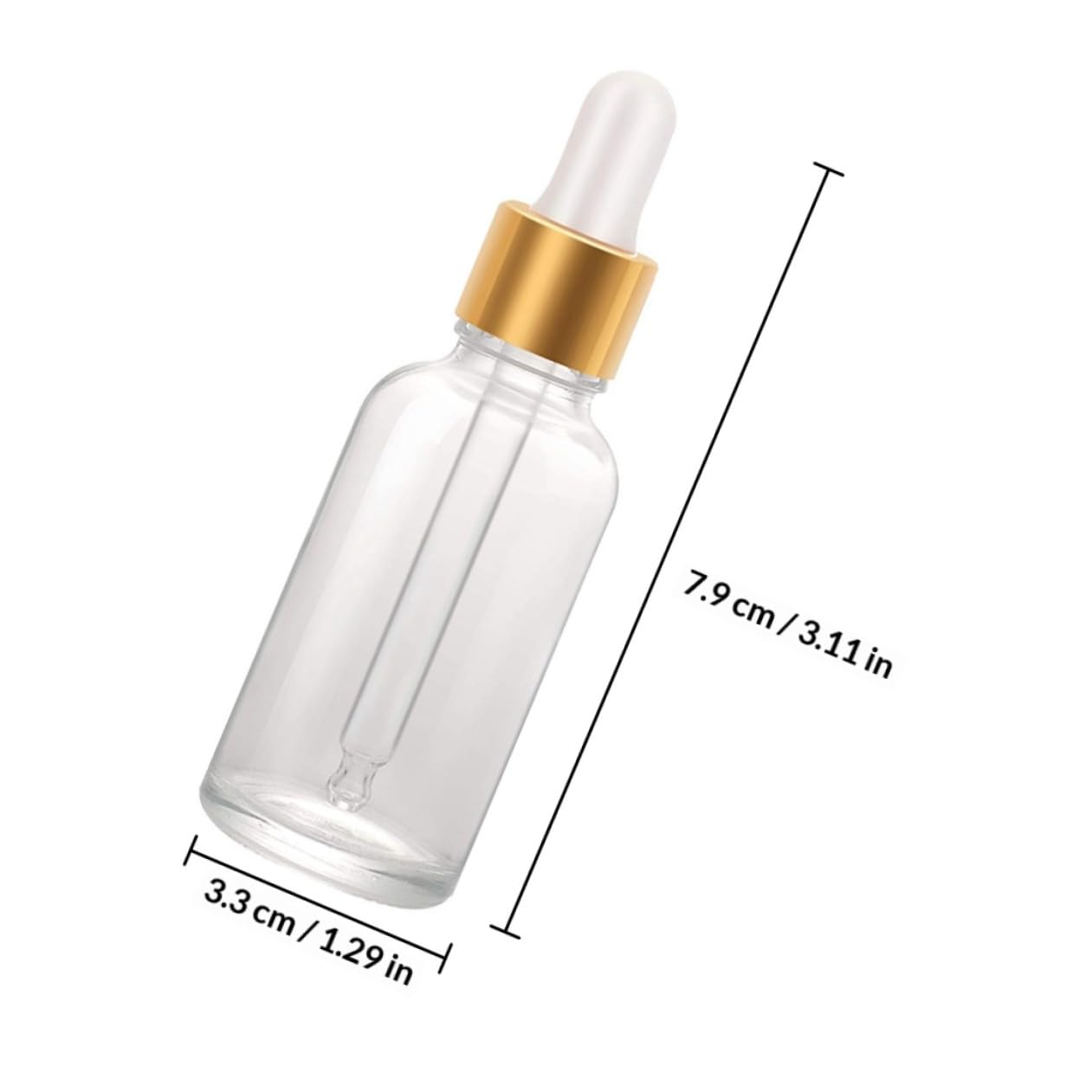 UKCOCO 24 Piezas Botella De Mezcla De Aceite Esencial Frasco Cuentagotas De 2oz Dispensador De Aceite Para El Cabello Pipeta Líquido Rostro Cosmético Acero Inoxidable Vidrio Lente 2 Onzas