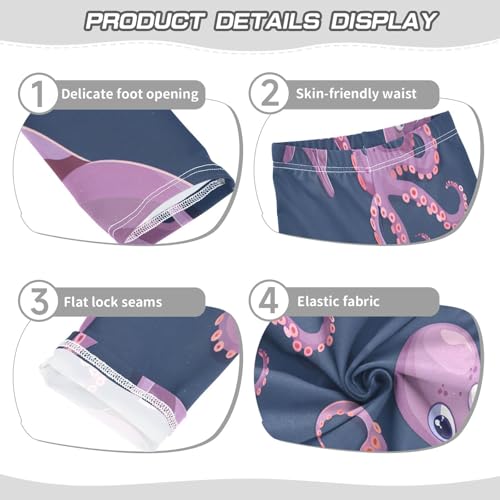Toddler Girls Leggings Printed Yoga Pants Leggings Octopus Dolphin for Kids3