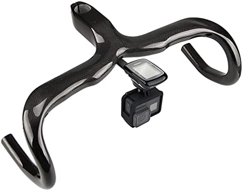 aluminum alloy computer sports camara mount light holder for road bike integrated carbon fiber drop bar compatible with garmin edge bryton cateye