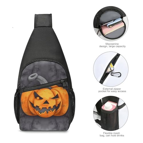 Bolso cruzado casual Halloween para pecho y hombro miniatura 5