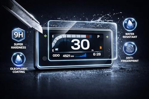 Image of VIYAN Digital Meter Screen Protector Compatible With Honda Activa 125 DLX (2025) | Tempered Glass | HD Clear | Scratch Resistant | Easy Install | 9H Hardness | Bubble Free | [ Pack Of 1]