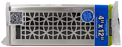Decor Grates ECH412-NKL, Eclipse Floor Register, 4x12 Inches, Brushed Nickel by Decor Grates - Image 6