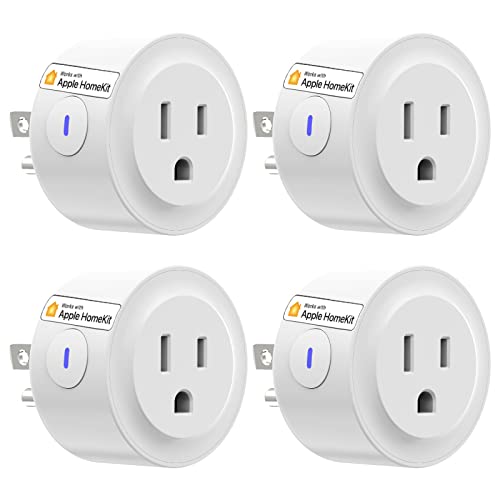 Smart Plug Apple Homekit, Homekit Smart Plugs EIGHTREE, Wi-Fi Smart Outlets with APP Remote Control and Timer Function, Work with Siri & Apple Home APP, 2.4GHz Wi-Fi Required, iOS Only, 10A, 4Pack Smart Plug Apple Homekit, Homekit Smart Plugs EIGHTREE, Wi-Fi Smart Outlets with APP Remote Control and Timer Function, Work with Siri & Apple Home APP, 2.4GHz Wi-Fi Required, iOS Only, 10A, 4Pack