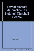 Law of Medical Malpractice in a Nutshell (Nutshell Series) 0314982000 Book Cover