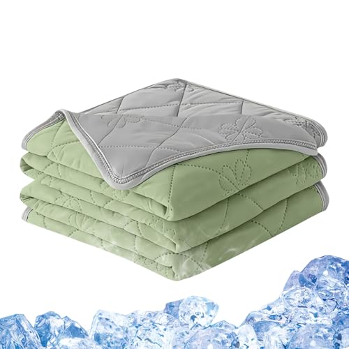 Yulokdwi Edredón Refrescante - Edredón de Verano Termorregulador - Ropa de Cama Fría Doble Cara para Sudores Nocturnos Hogar Dormitorio Interior Exterior Sofá Cama Acampada Viaje
