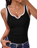 TEJIDO PREMIUM DE ALGODÓN: Confeccionado con un 92% de algodón natural y un 8% de elastano, este top ofrece un tacto ultrasuave, transpirabilidad superior y la elasticidad perfecta para adaptarse a su cuerpo sin perder la forma
