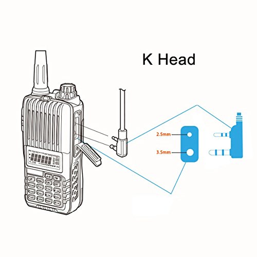 Case Of 10, Retevis Walkie Talkies Earpiece With Mic 2 Pin Acoustic Tube Headset Compatible With Baofeng Uv-5R Retevis H-777 Rt21 Rt22 Arcshell Ar-5 Two Way Radio #TOP5