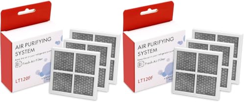 Image of LT120F Refrigerator Air Filter Replacement for LG LT120F Kenmore Elite 46-9918 469918 9918 Replaces ADQ73214402 ADQ73214403 ADQ73214404-6 Pack