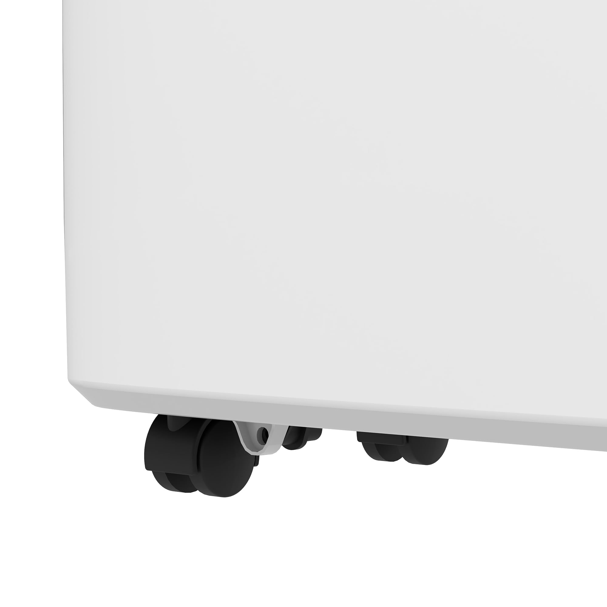 HOMCOM Deshumidificador Eléctrico 12L/Días Silencioso para 10-25 m² Blanco | Depósito de Agua 1,5L, 4 Modos, 2 Velocidades, Ruedas, Pantalla LED, Temporizador