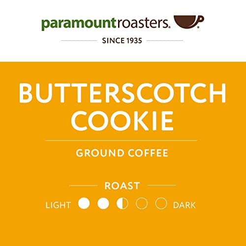 Paramount Roasters Ground Coffee Butterscotch Cookie, 1-12Oz Bag, Medium Roast #TOP2
