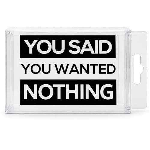 Gears Out Nothing - You Said You Wanted Nothing - Gifts for Men Who Want Nothing - The Gift of Nothing - Prank Gift Box - White Elephant Ideas, Father's Day, Hard to Buy for Friend