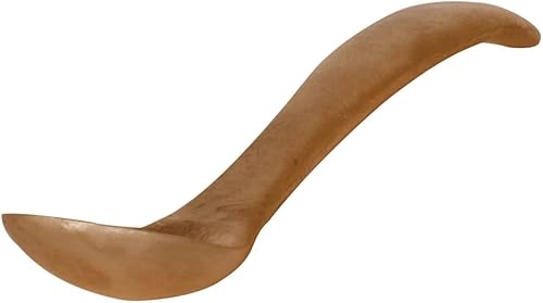 Miniatura 2 de De Kulture - Cuchara de sal Kansa de bronce puro hecho a mano, vajilla de lujo clásica dorada bruñida, cubiertos utilitarios de grado alimenticio,