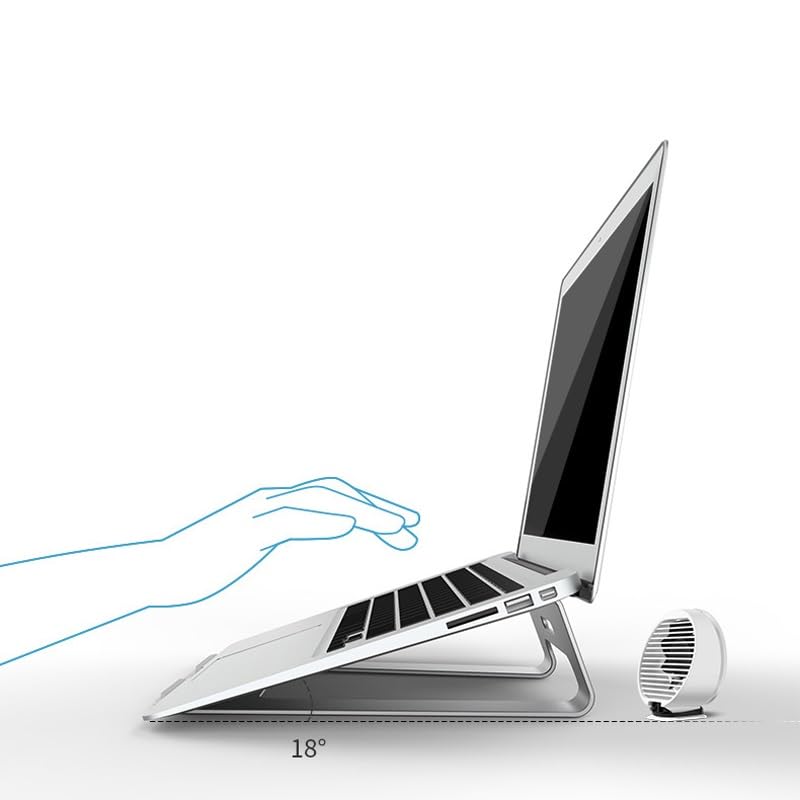 Base portátil para laptop con ventilador y soporte miniatura 3