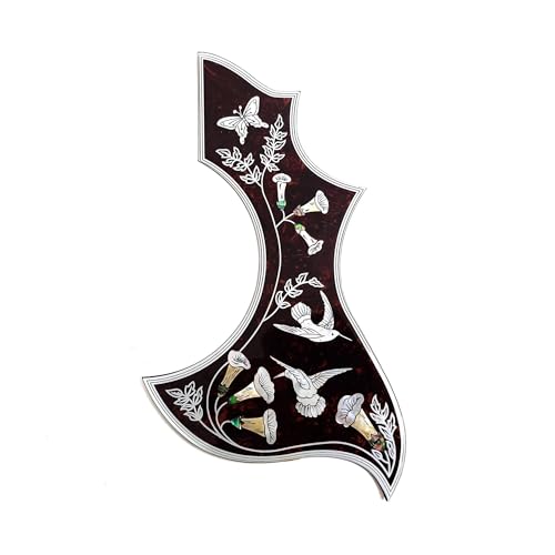 Guitar Pickguard Abalone Flower Inlay For 41 Or 43 Acoustic Folk Guitars