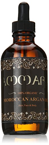 100% PURE ORGANIC Moroccan Argan Oil - For Face, Hair, Skin & Nails - USDA & ECOcert Certified, Large 4 OUNCE Bottle! Co