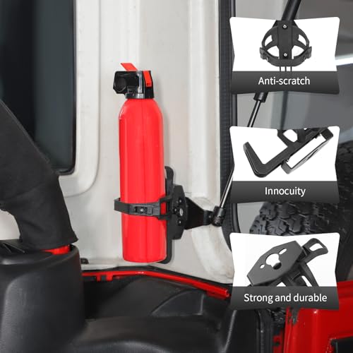 Soporte 2 en 1 Extintor y Portavasos para Jeep Wrangler miniatura 6