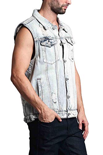 Image of VICTORIOUS Rocker Denim Jean Vest Jacket