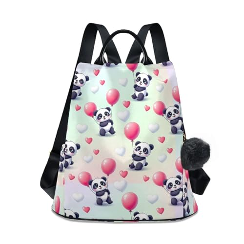 Sac à dos imprimé pandas pour les cours et sorties urbaines tendances