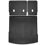 Liizoo Cargo Liner for Volkswagen VW Atlas Cross Sport (5 Passenger Models Only) 2020-2024 2025 2026 All Weather Cargo Mat, Fit TPE Anti-Slip Car Seat Back Protector Accessories (with Backseat Mat)