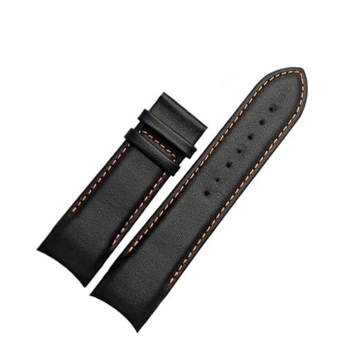 Bracelet de montre cuir marron 24mm style croco pour Tissot 1853