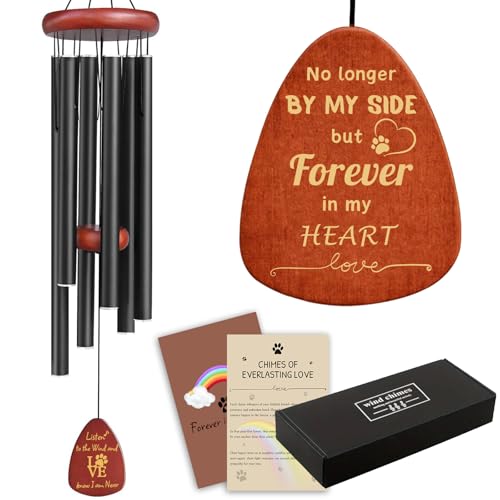 Image of Pet Memorial Wind Chimes 26 inch - Dog Memorial Gifts for Loss of Dog, Dogs Remembrance Bereavement Gift, Pet Loss Sympathy Gifts (Design 4)