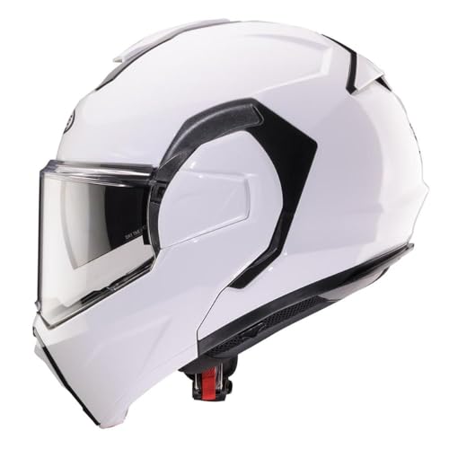 Casque rabattable CABERG Trip Mono blanc S modulable routier - 2