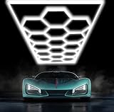 SENKOYU 15 LED Honeycomb Garage Lights, Car Beauty Detail Lights, Hexagonal LED Garage Ceiling Light